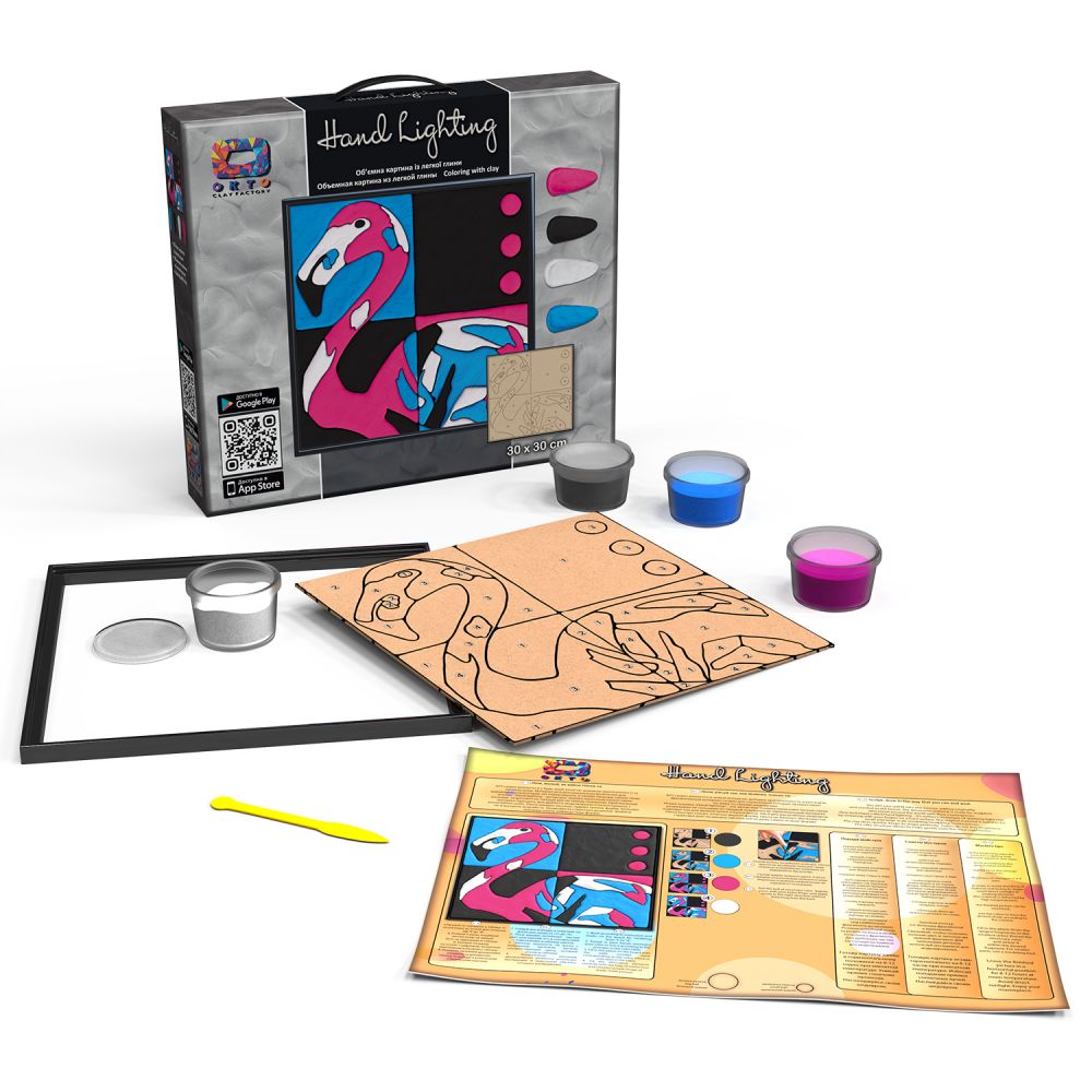 Set za bojanje TM Moon Light  glina mini Flamingo
